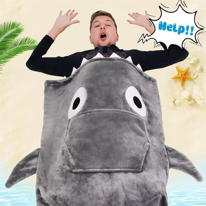 Onesies for Women Pajamas Wearable Blanket Hoodie Oversized Animal Warm Polyester Blanket